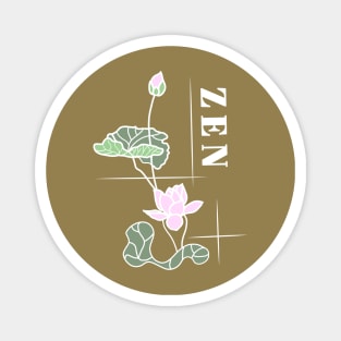 Zen Lotus Meditation Magnet